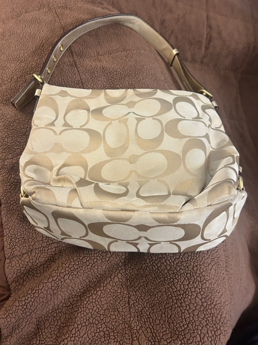 Coach signature logo hobo